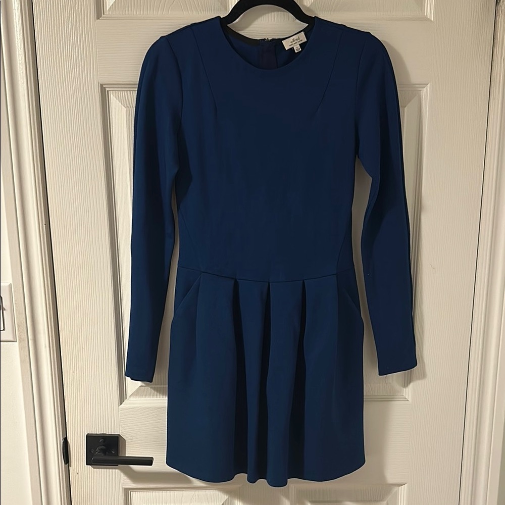 Wilfred Blue Long Sleeve Dress with pockets